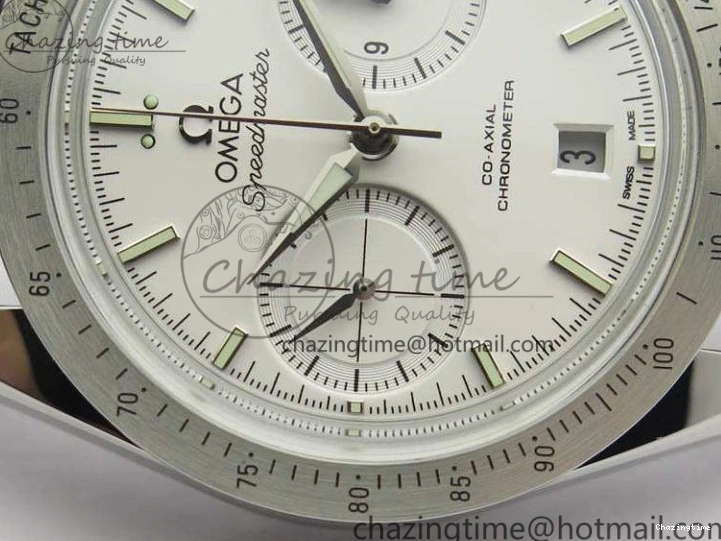 1221 Speedmaster ’57 Co-Axial OMF 1:1 Best Edition White Dial Silver Markers A9300 (Free Leather Strap) Efficient 8133